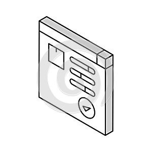 online order tracking isometric icon vector illustration