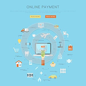 Online payment concept