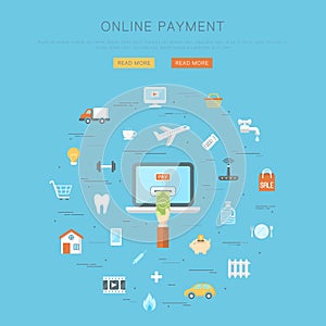 Online payment concept