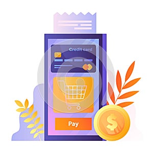 Online payment concept