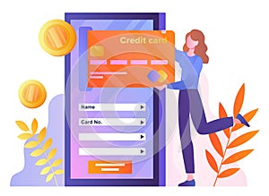 Online payment concept