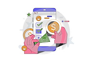 Online Payment Concept Illustration