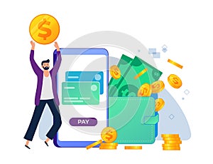 Online payment, financial transaction and money tranfer