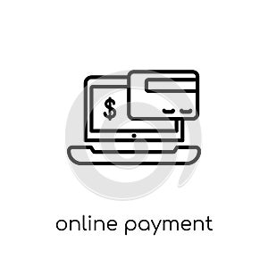 Online payment icon from collection.