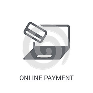 Online payment icon. Trendy Online payment logo concept on white