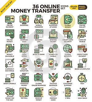 Online payment icons