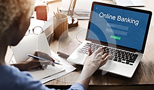 Online Payment Internet Banking Concept photo