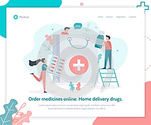 Online pharmacy medical web page