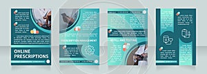 Online prescriptions blank brochure design