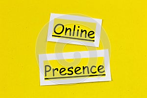 Online presence internet web marketing business social media network