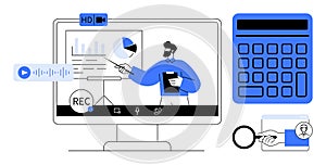 Online Presentation with Analytics and Tools for Remote Learning and Digital Collaboration