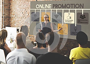 Online Promotion Advertisement Commercial Concept