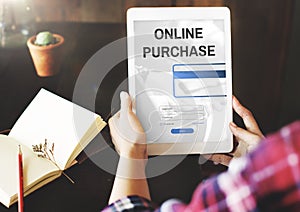 Online Purchase Internet Shopping Commerce Concept