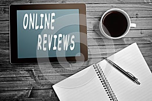 Online reviews words