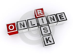 Online risk word block on white