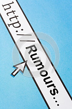 Online rumours concept