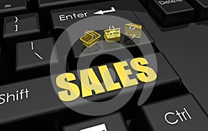 Online sales concept photo