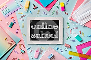 Online school, e-learning concept