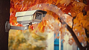 Online Security CCTV camera surveillance system outdoor in a park