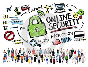 Online Security Protection Internet Safety People Diversity photo