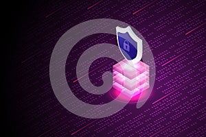 Online server protection Data Security on Blockchain Technology