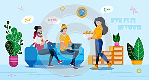 Online Service, Startup Planning Vector Concept