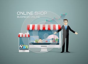 Online shop business online