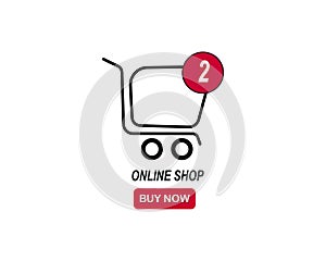 Online shop buy now vector art eps scalable