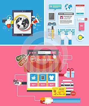 Online shop social media and seo optimization