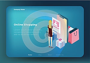 Online Shoping Concept