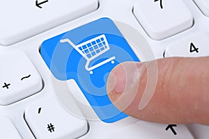 Online shopping buying order internet shop concept