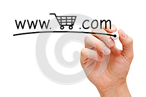 Online Shopping Cart Concept photo
