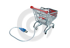 Online shopping checkout cart