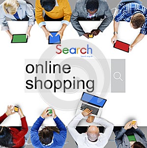 Online Shopping Commercial Buying Retail Concept