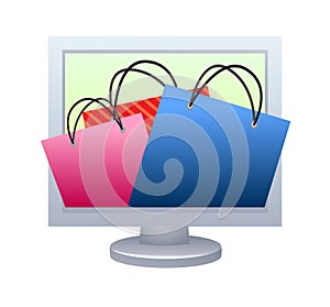 Online shopping concept