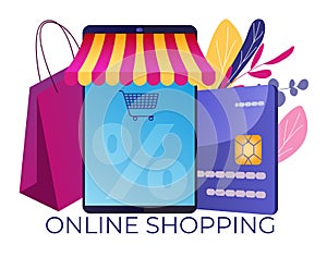 Online shopping. Customer acquisition marketing loyalty program