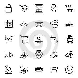 Online shopping flat icon