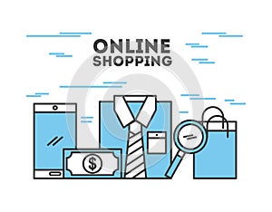 Online shopping flat