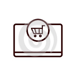 Online Shopping icon. Line style simple element from e-commerce icons collection