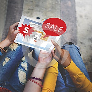 Online Shopping Marketing Sale Promotion Concept