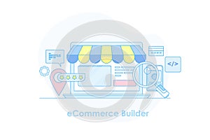 Online shopping store, ecommerce website SEO, searching product integrated code with online shopping business website.