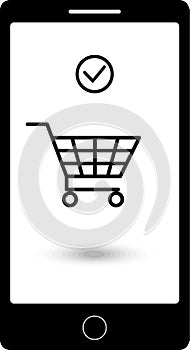 Online shopping. Vector illustration