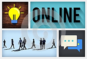 Online Social Networking Technology Connection Concept