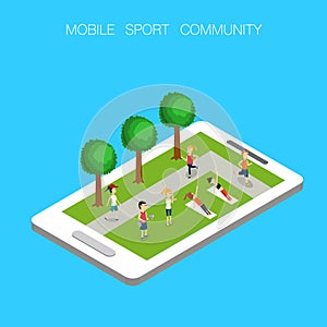 Online sport community mobile