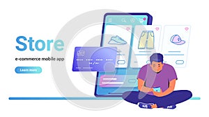 Online store e-commerce mobile app