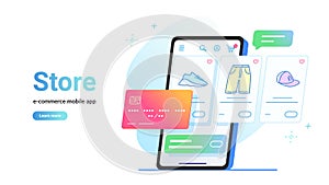 Online store e-commerce mobile app