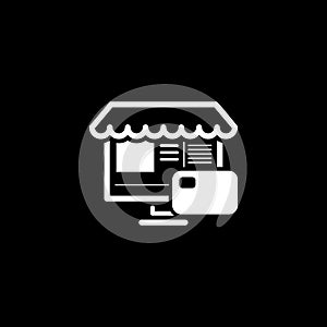 Online Store Icon. Business Concept.