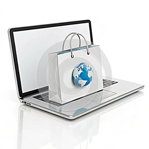 Online store icon isolated on white background