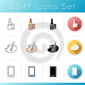 Online store icons set