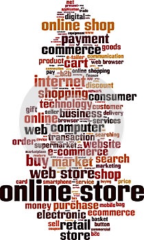 Online store word cloud